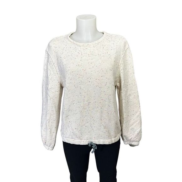 ROLLER RABBIT Women’s Cream Speckled Round Neck Cropped Sweater sz small‎ - Picture 1 of 9